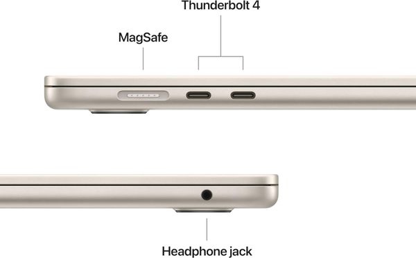 Ноутбук Apple MacBook Air 15 2026 MDVF4LL/A (M5 10-Core, GPU 10-Core, 24 ГБ, 1 ТБ), сияющая звезда