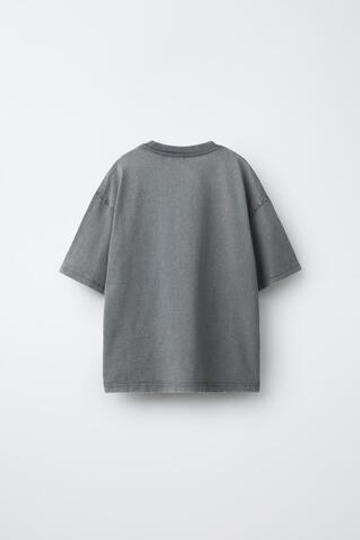 ZARA ФУТБОЛКА С ПРИНТОМ NIRVANA ®, СЕРЫЙ