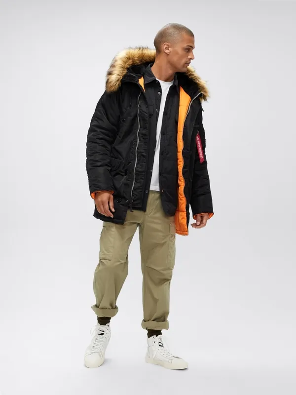 Куртка утепленная мужская ALPHA INDUSTRIES Slim Fit N-3B PARKA