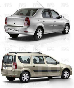 Порог правый Lada Largus, Renault Logan Полный профиль (1мм)