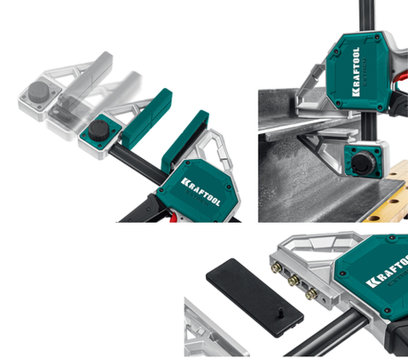 Струбцина KRAFTOOL Extrem пистолетная 450 / 95, 350 кгс Быстрозажимная 32228-45_z01