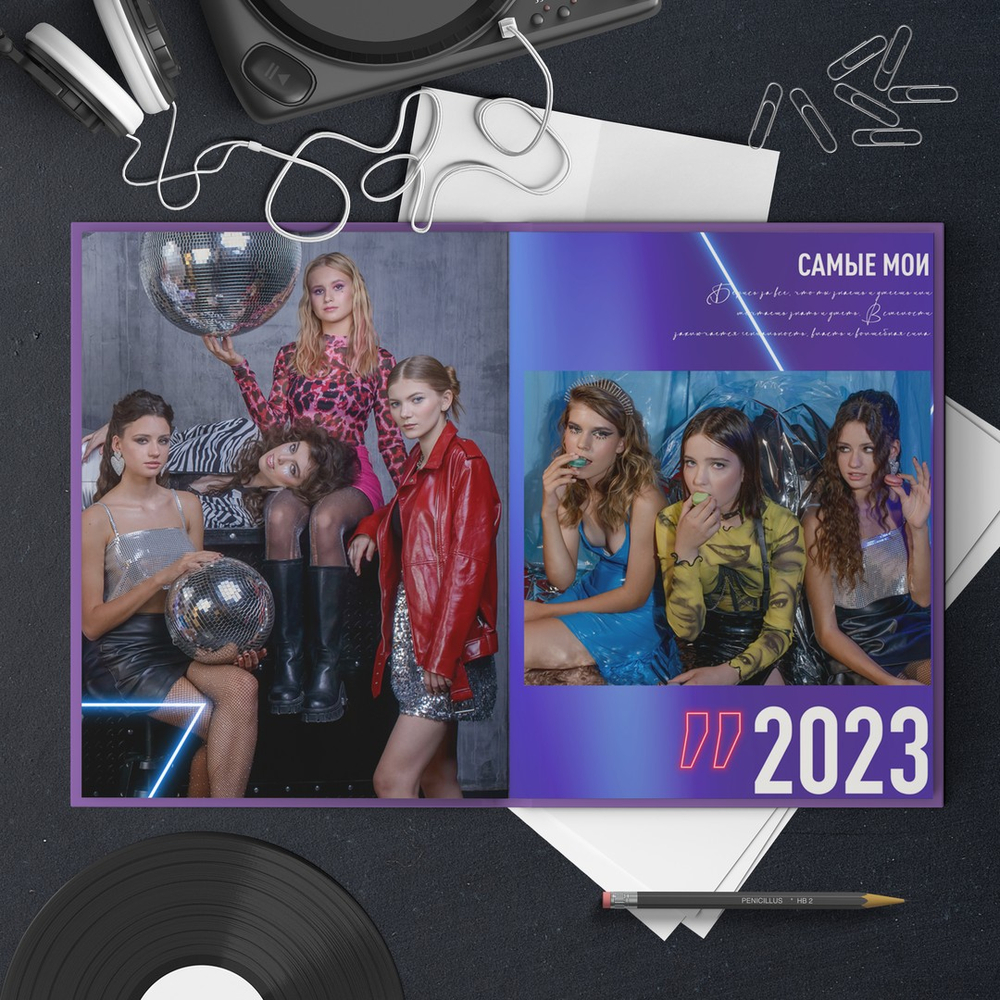 PSD-Шаблон фотокниги "NEON 2.0"