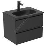 Тумба под умывальник 60 TESI черный матовый Ideal Standard T0050ZT