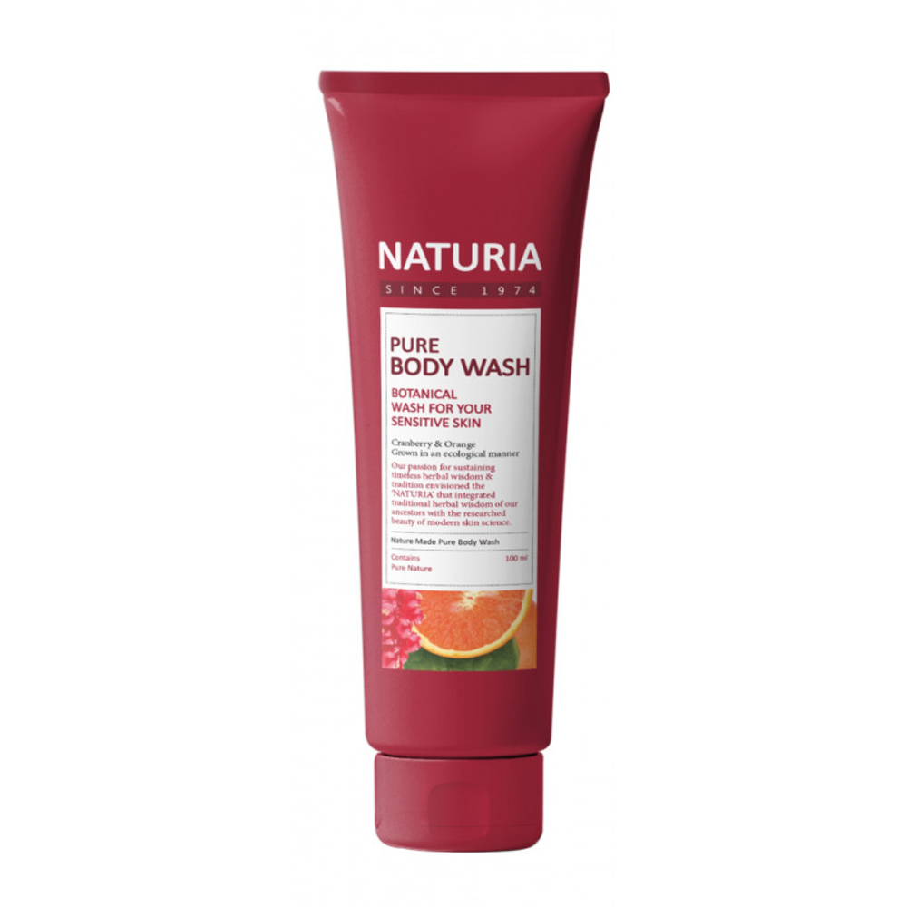 Гель для душа Evas Naturia Pure Body Wash Cranberry and Orange Клюква и Апельсин 100 мл