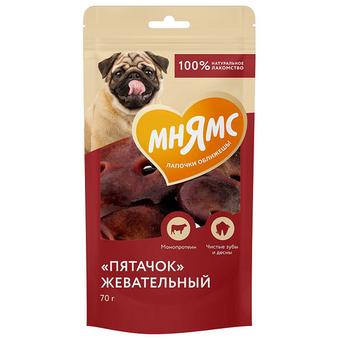Лакомство для собак Мнямс на каждый день "Пятачок" жевательный 70г
