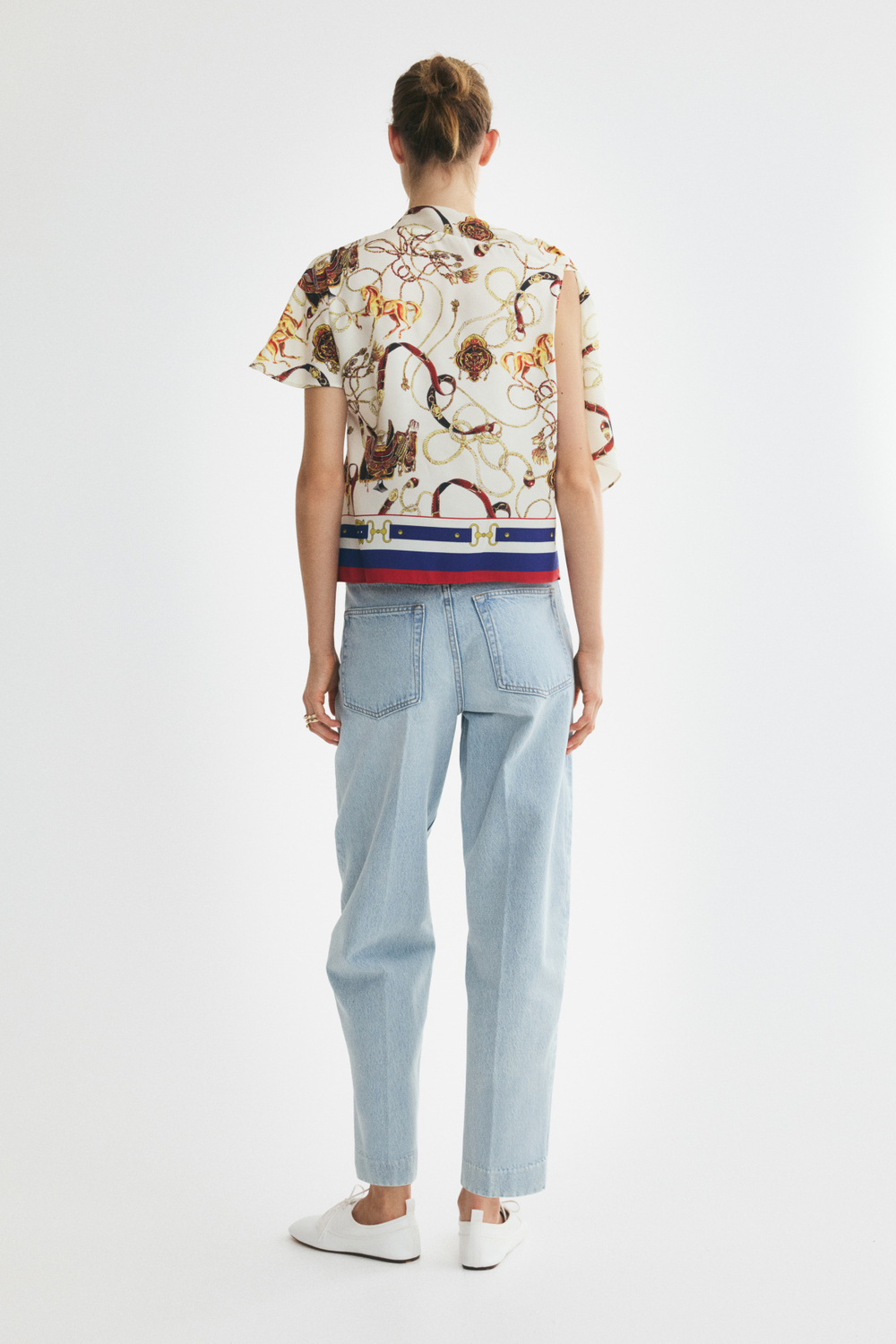 Асимметричный топ со шнуровкой - H&M