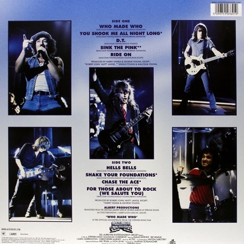 AC/DC - Who Made Who (LP). Новая запечатанная виниловая пластинка + ПОДАРОК