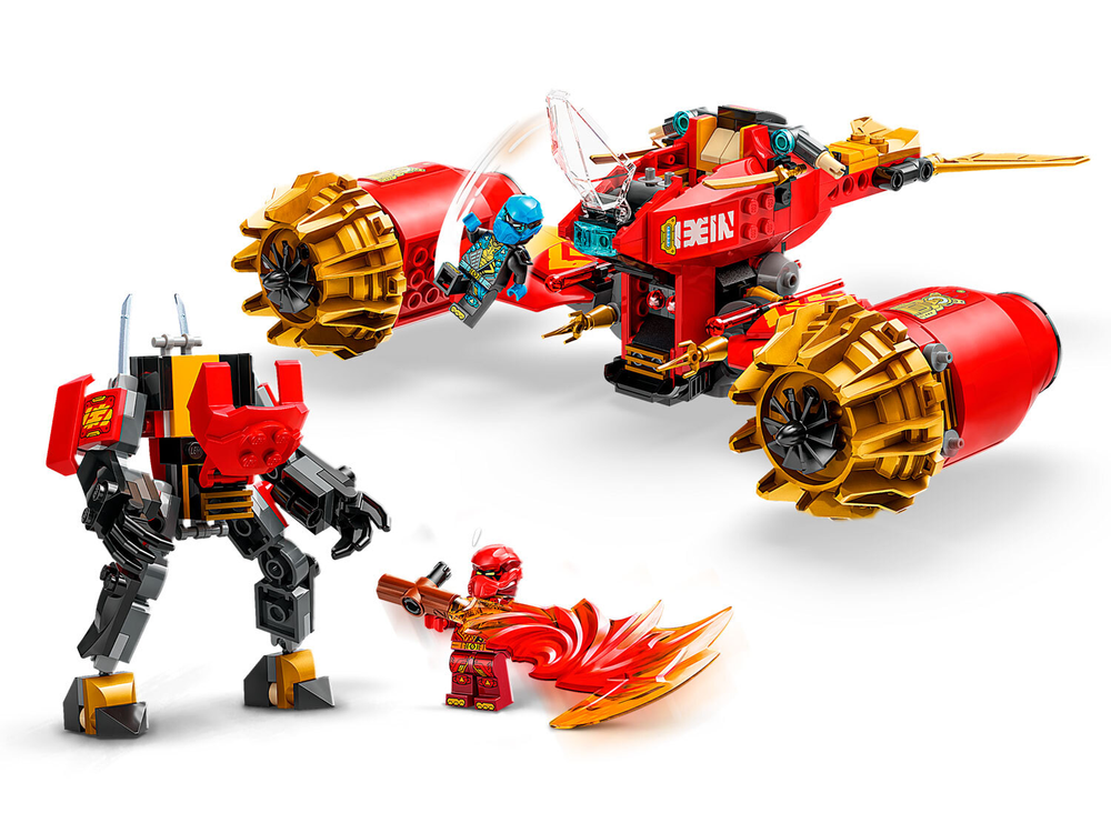 Конструктор Лего Ниндзяго Боевой робот Кая «Всадник бури» | LEGO Ninjago Kai’s Storm Rider Mech 71830 - 333 детали (8+)