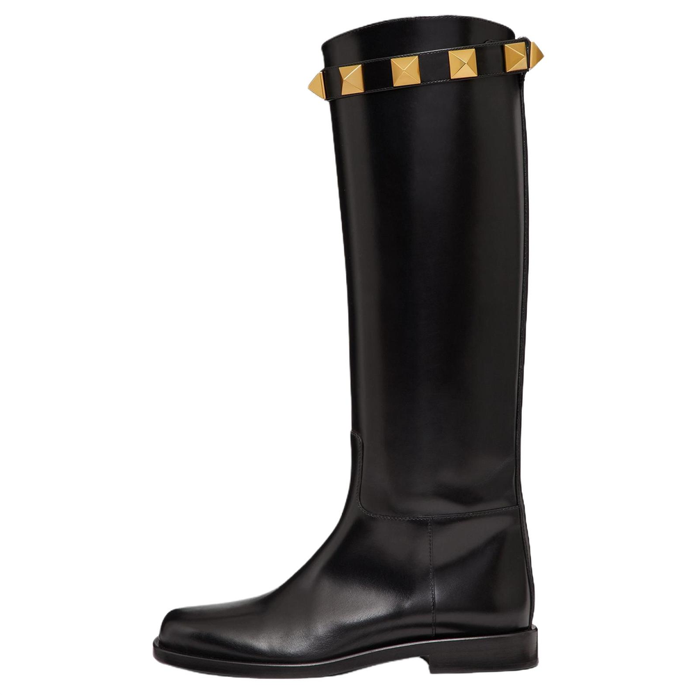 Valentino Garavani Roman Stud Round Toe Boots