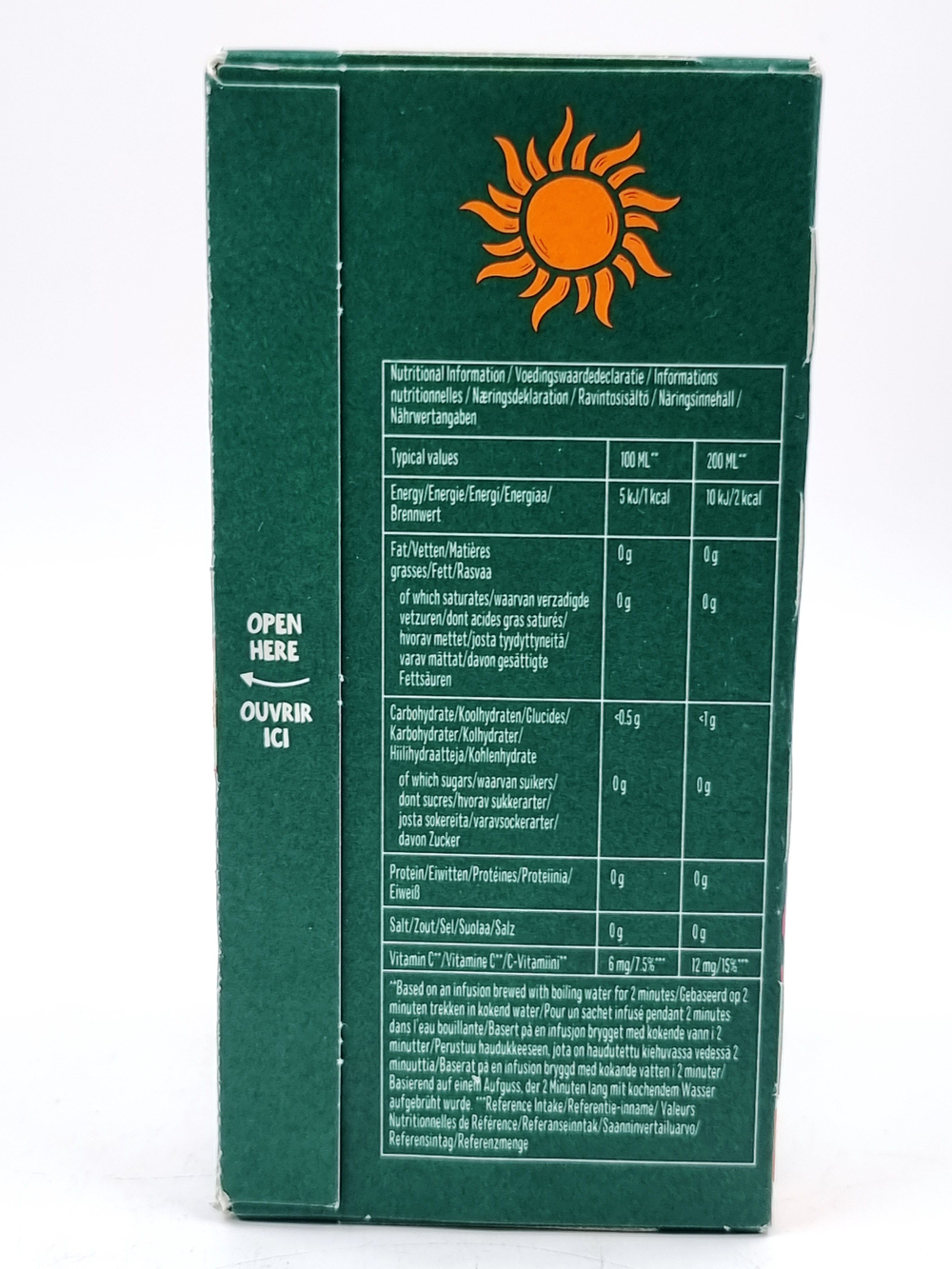 CLIPPER Чай зеленый "REVIVING ORGANIC" с апельсином, ацеролой, гуараной и матча, 20 пакетиков, 40 г (из Финляндии)