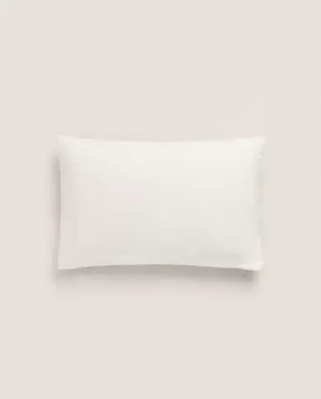 ZARA HOME РЕЛЬЕФНЫЙ ЛЬНЯНОЙ ЧЕХОЛ ДЛЯ ДЕКОРАТИВНОЙ ПОДУШКИ
