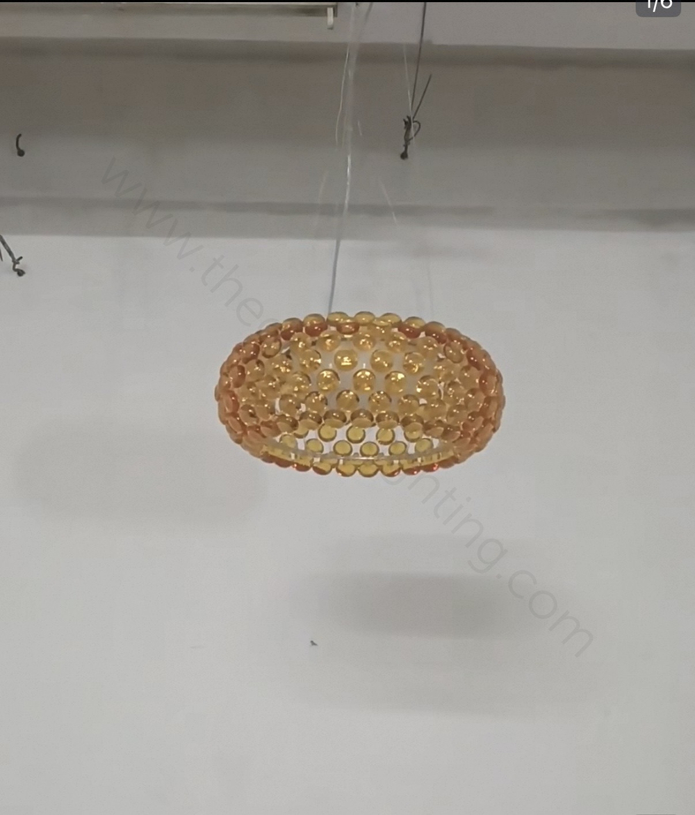 Pendant design lamp CABOCHE media by Foscarini (Amber)
