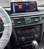 Магнитола для BMW 3-серия E90 2005-2012 (врезка по шаблону) - Parafar PF5273i6/128 монитор 10.25" на Android 13, Быстрая, CarPlay, 4G SIM-слот, джойстик iDrive в комплекте