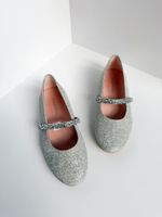 Серебристые туфли-балетки Pretty Ballerinas, 34