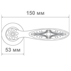 Ручка дверная Locker 55066 BCF кофе глянец