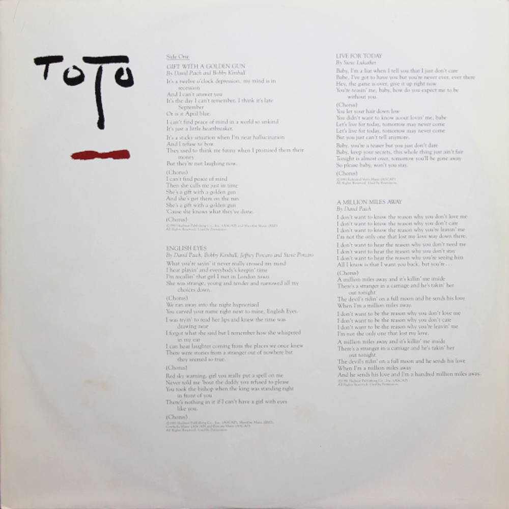 Toto / Turn Back (LP)
