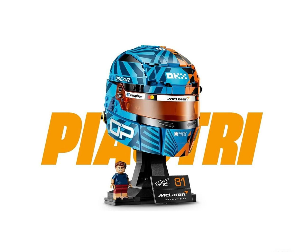 Конструктор лего Editions Шлем Оскара Пиастри 43017 LEGO McLaren Mastercard F1 Team Oscar Piastri Helmet 793 детали 14+