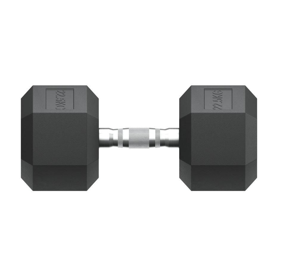 Гантель гексагональная UNIX Fit обрезиненная 22,5 кг / шт.