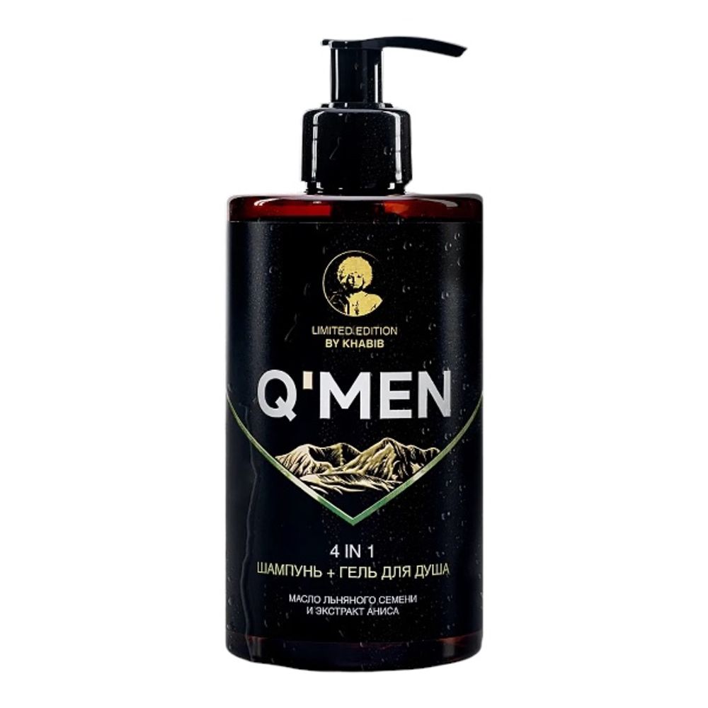 Мужской шампунь QMEN 4в1 флакон 410 мл