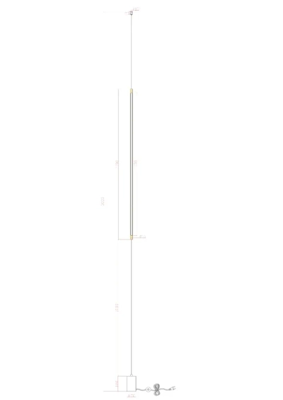 Торшер Arte Lamp MACLEAN A2918PN-1BK, 1хLED