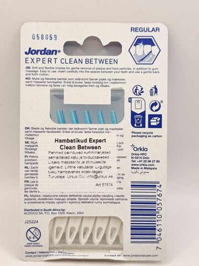 Зубочистка Jordan Expert Clean Between Regular 35 шт. голубые