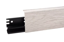Плинтус ПВХ Aberhof ABF-70 7007 Каштан Жирона 70x26х2500 мм
