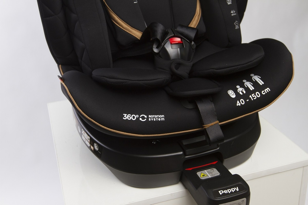 Автокресло Peppy UNOfix 0-36 I-Size 40-150 см (black)
