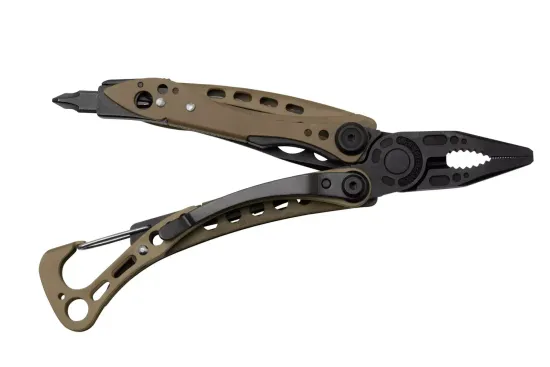 Мультитул-инструмент Leatherman Мод. Skeletool BLACK COYOTE TAN (7 инструментов)(10см)(142г.)