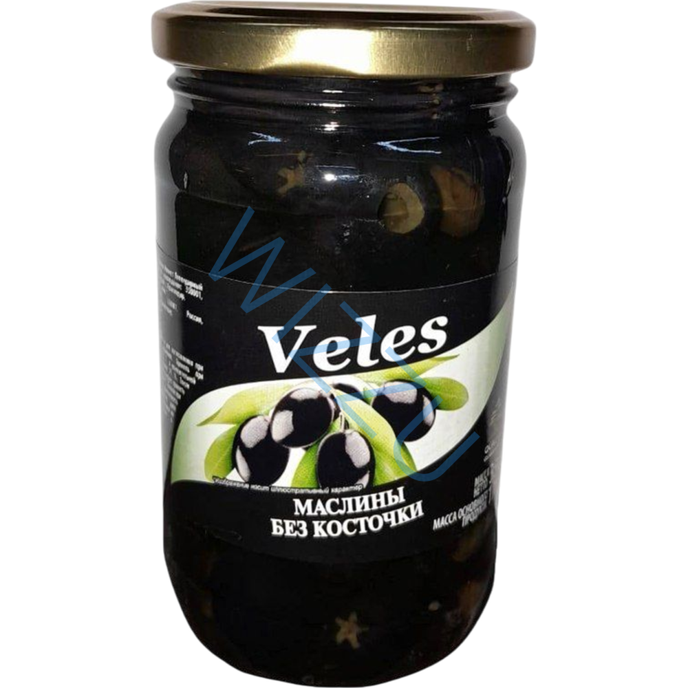 Маслины VELES в заливке без косточкой ст/б 350г