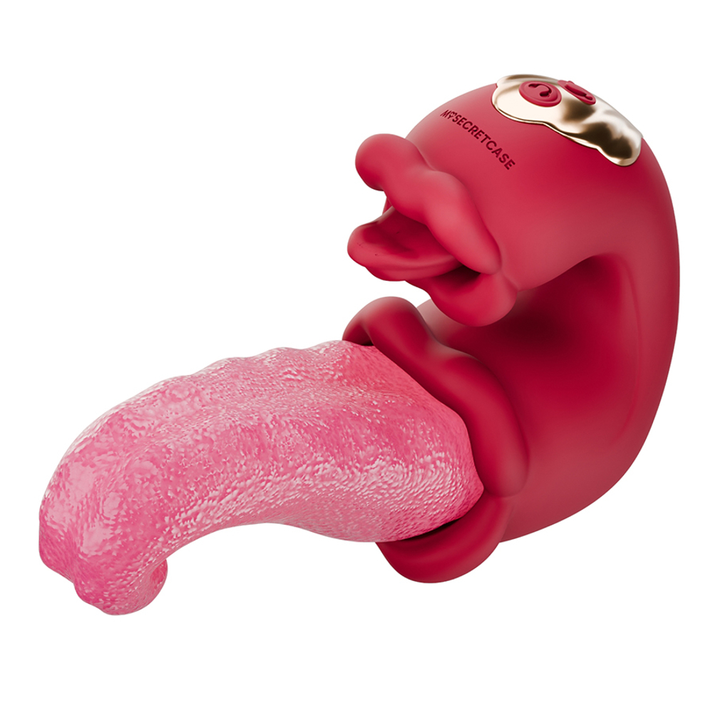 Вибратор-язык с вакуумной стимуляцией клитора Secwell MeDusa Double Stimulation Vibrator Movement & Vibration, Enticing Your Clitoris and G-Spot SW110254