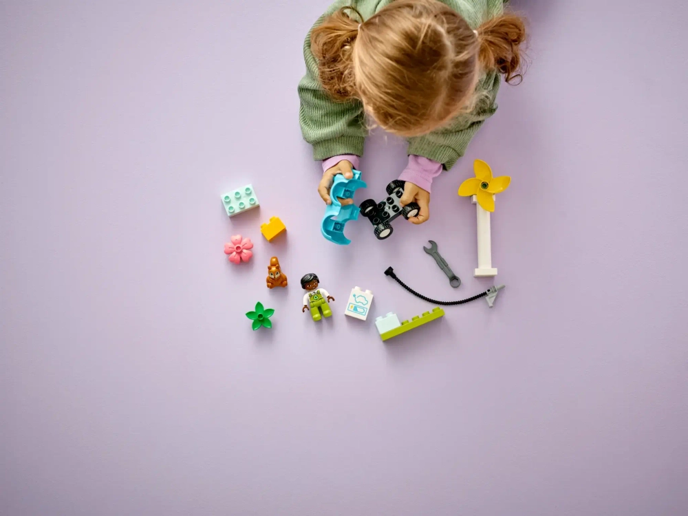Конструктор LEGO Duplo 10985 Ветряная турбина и электромобиль