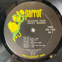 Винтажная виниловая пластинка LP Savoy Brown Hellbound Train (США 1972)