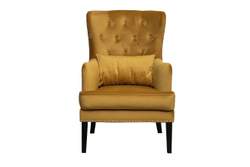 Кресло с подушкой 74x84x104см Garda Decor Rimini Colton 022-Orang горчичное