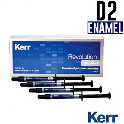 Revolution Formula 2, Эмаль D2 (4 шприца по 1гр + 20 насадок), жидкий композитный материал