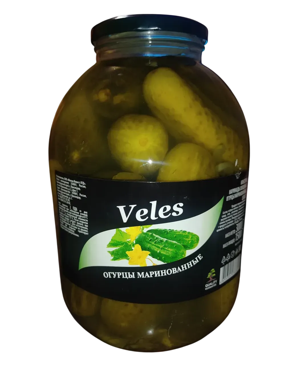 Veles Огурцы Маринованные 3000г