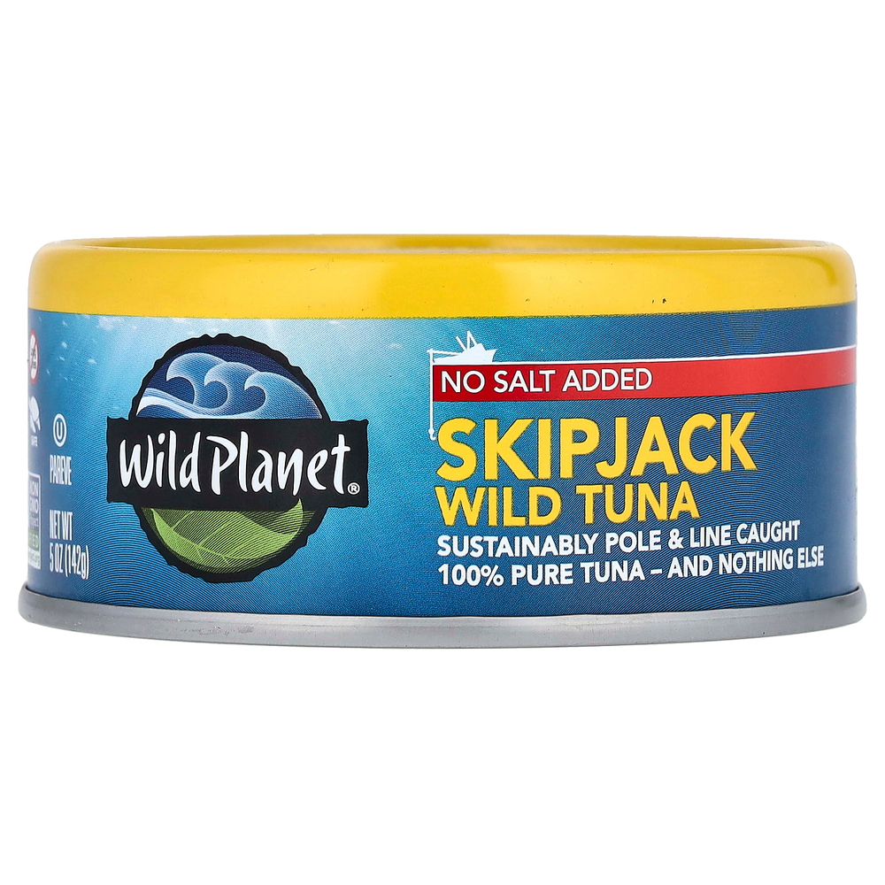 Wild Planet, Дикий тунец, без добавления соли, 142 г (5 унций)