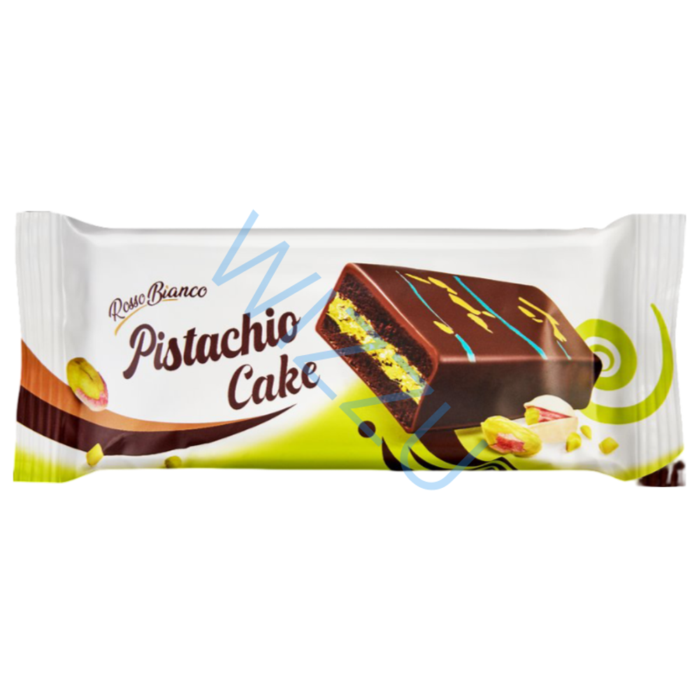 Кекс шоколадный Pistachio cake в шок глазури с фисташковой начинкой 40 г