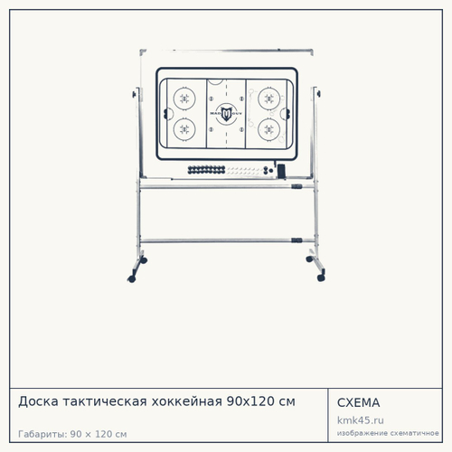 Доска тактическая хоккейная 90х120 см — от 16 000 ₽