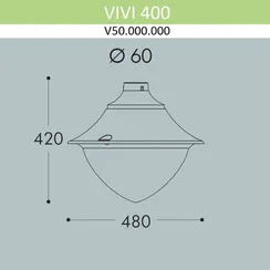 Плафон Vivi V50.000.000.LXD6L Fumagalli