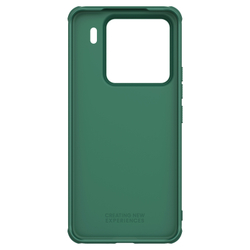 Противоударный чехол зеленого цвета (Dark Green) от Nillkin для Xiaomi 15 Pro, серия Super Frosted Shield Pro
