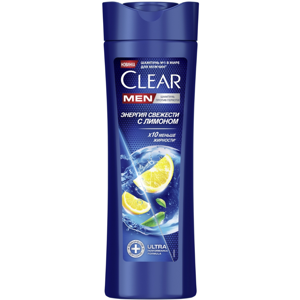 Шампунь Clear Men Энергия свежести с лимоном 380 мл