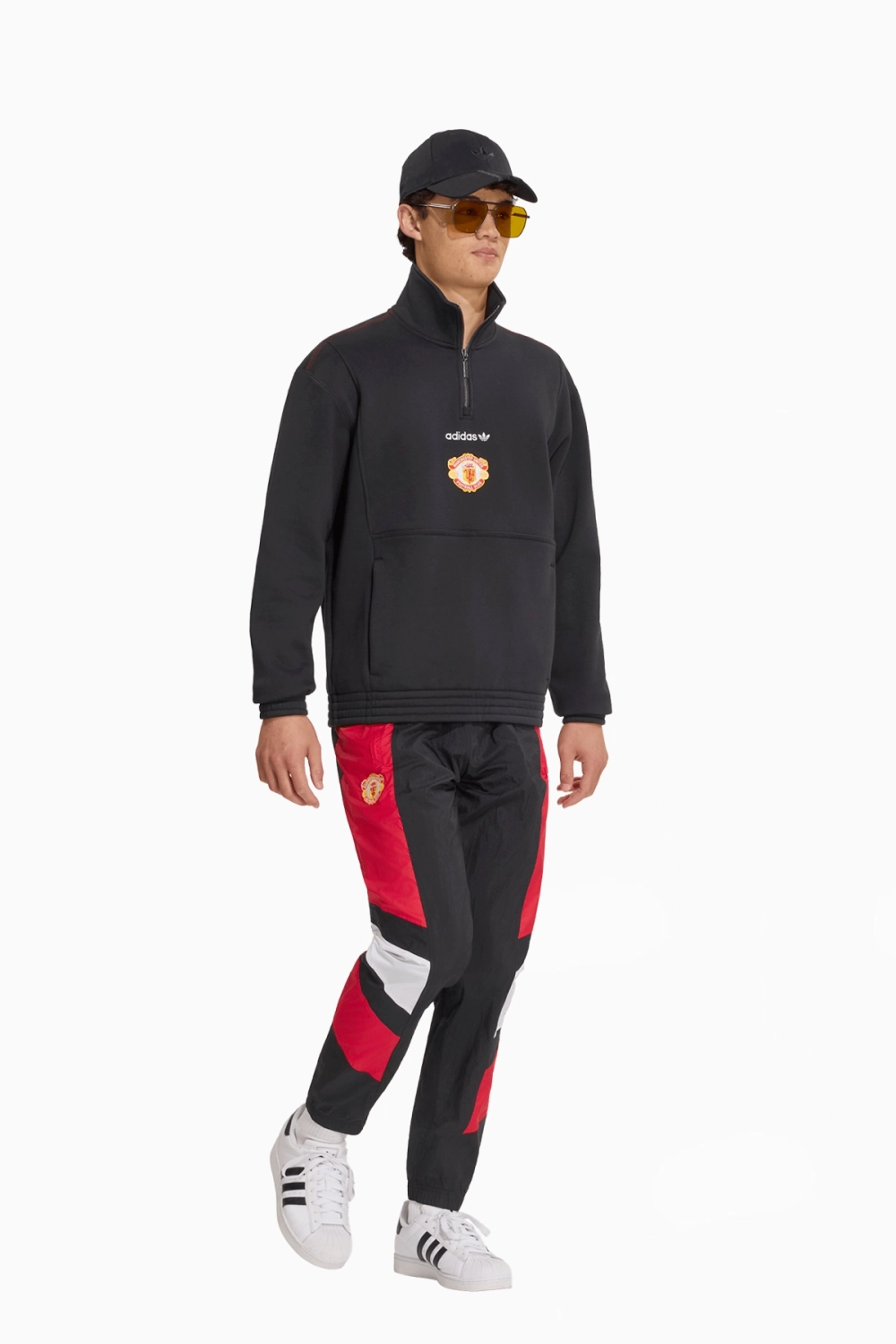 Кофта adidas Manchester United 26/27 EQT Half-Zip - черный