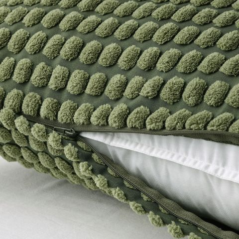 Чехол на подушку IKEA SVARTPOPPEL (СВАРТПОППЕЛ), Зеленый, 65x65 см