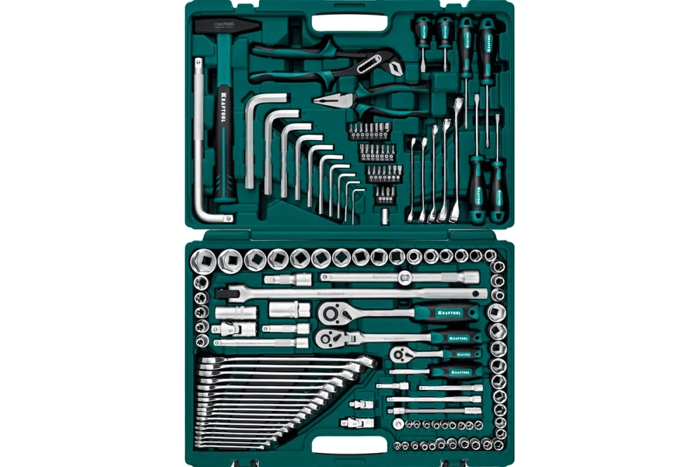 Универсальный набор инструмента KRAFTOOL Extrem-142 142 предм. (1/2"+3/8"+1/4") 27889-H142