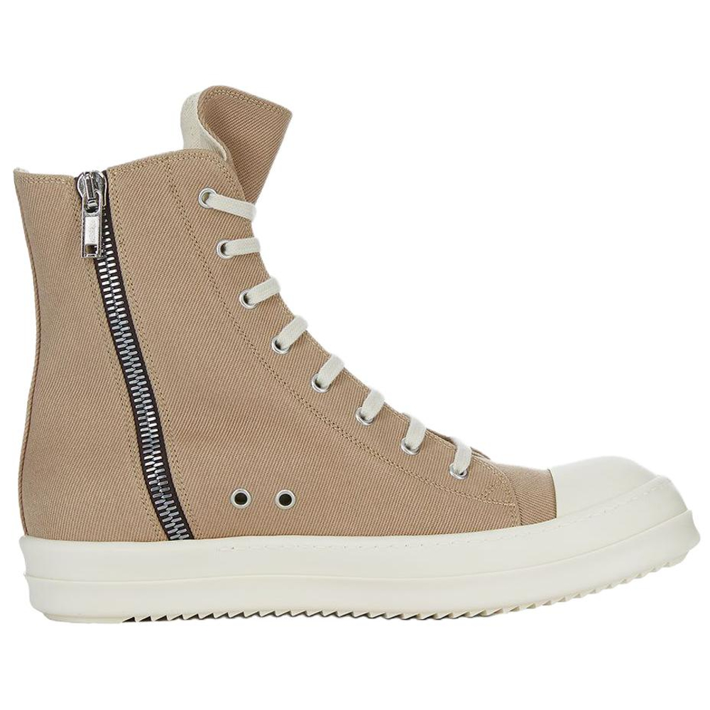 Rick Owens DRKSHDW High top Canvas Shoes Women"s Beige