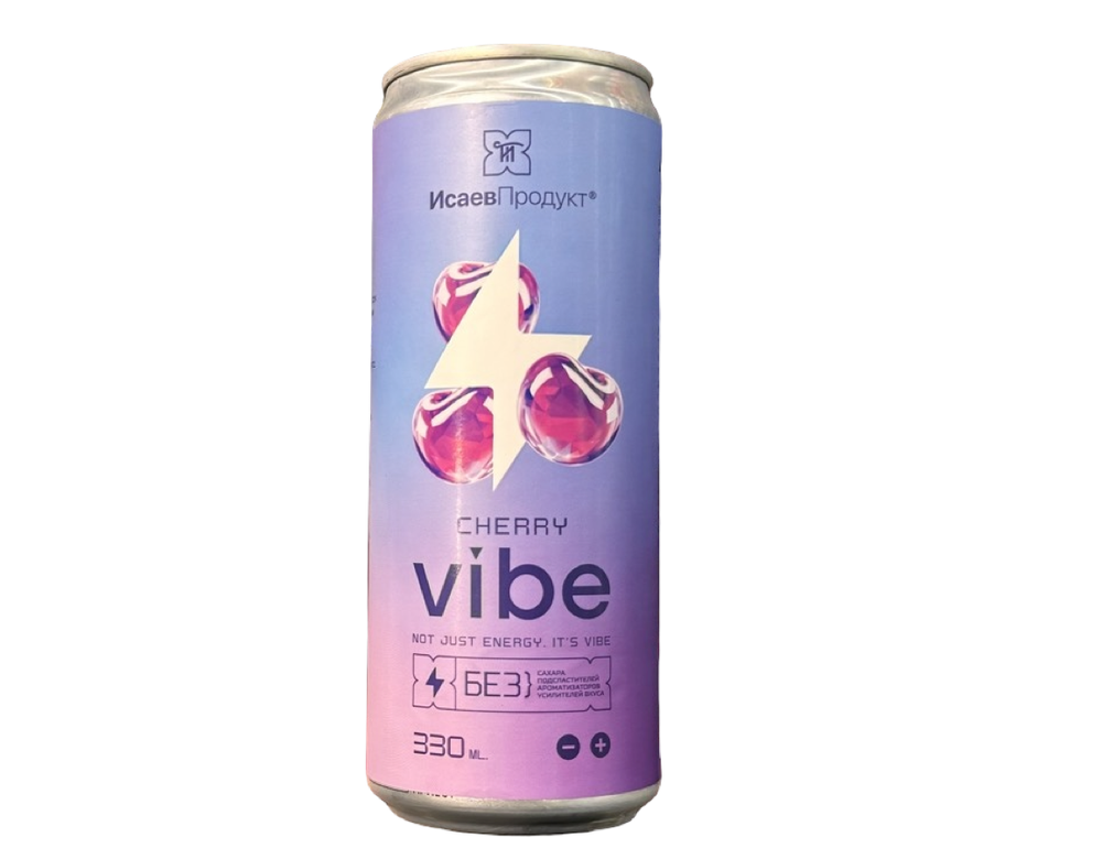 Напиток ISAEV со вкусом Натурального Vibe без сахара жб 0,33мл