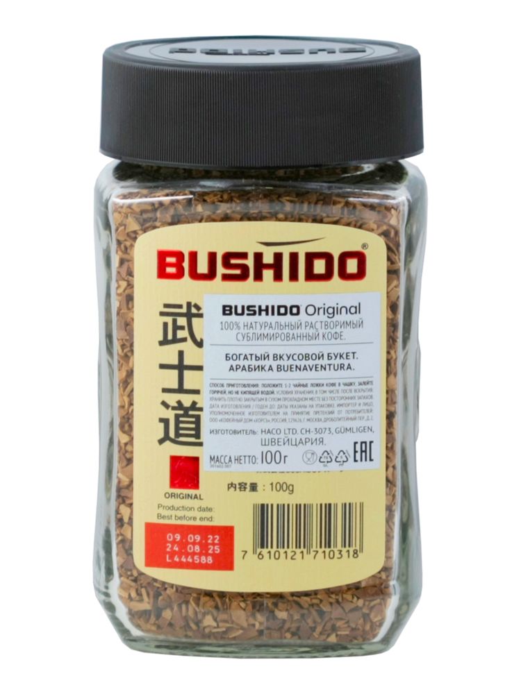 Кофе растворимый Bushido Original 100 г