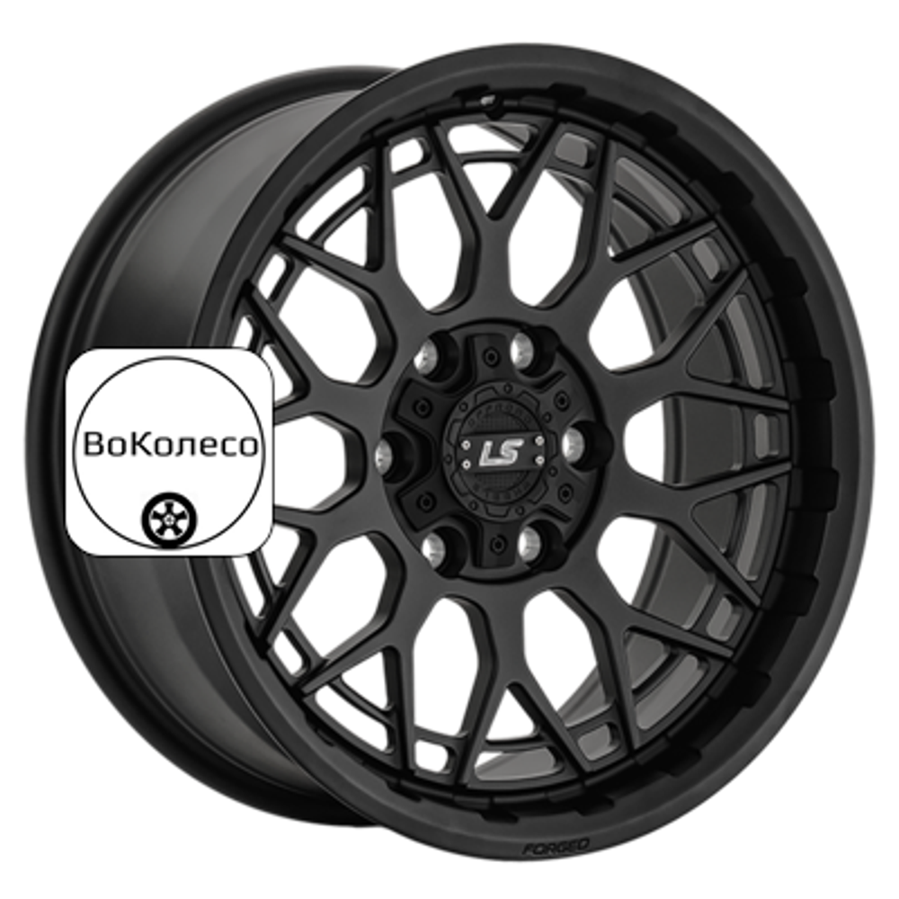 9x17/6x139,7 ET20 D106,1 LS FG52 MB (конус, Колпак+лого) LS Forged