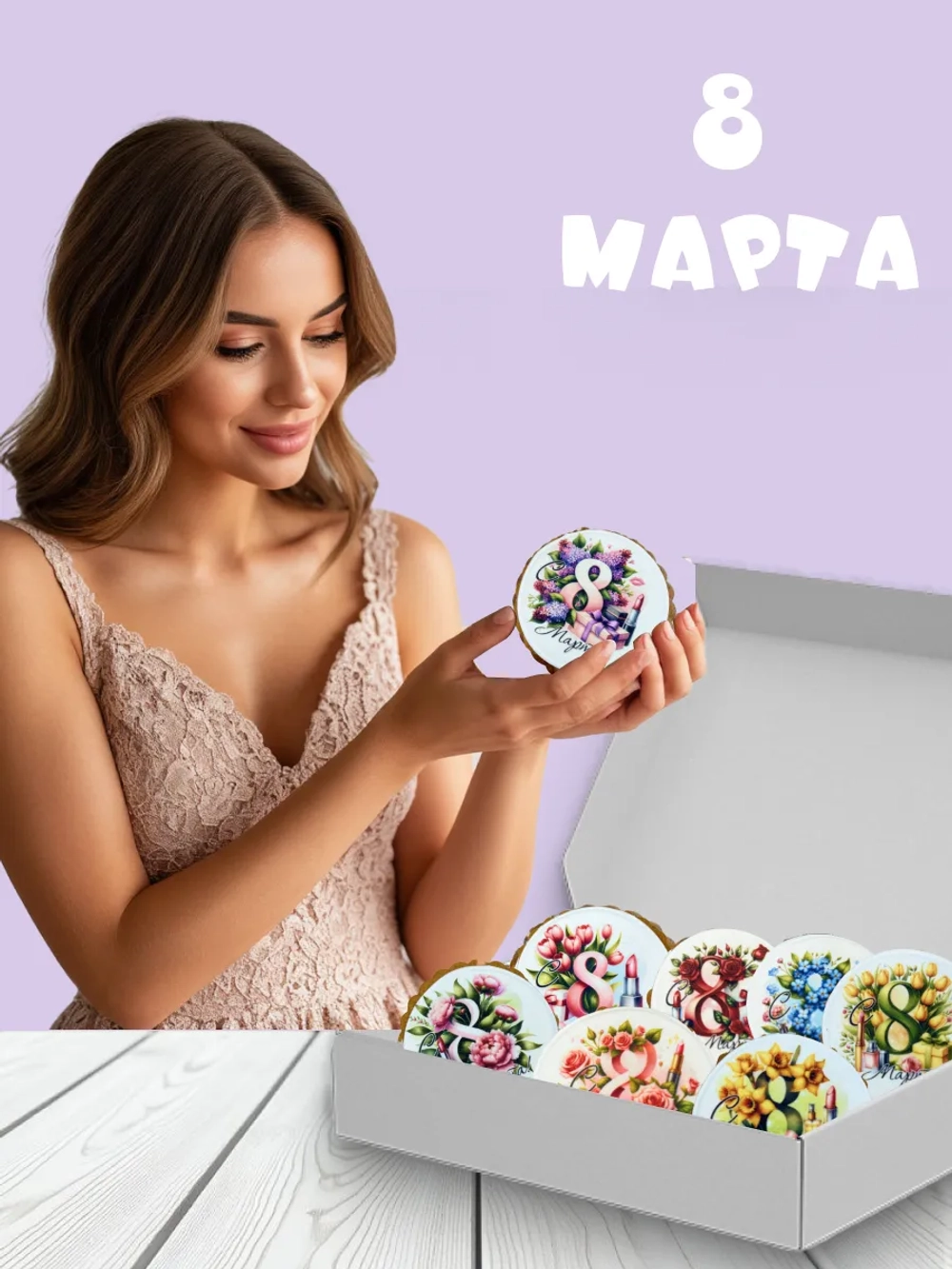 Имбирные пряники на 8 марта