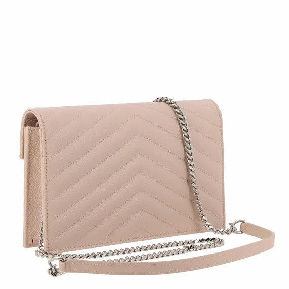 Клатч Saint Laurent Monogram Mini светло-розовый